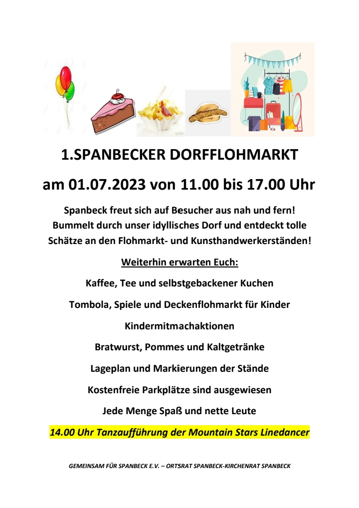 Plakat Flohmarkt 2023